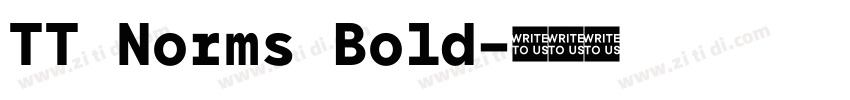 TT Norms Bold字体转换 TT Norms Bold字体转换